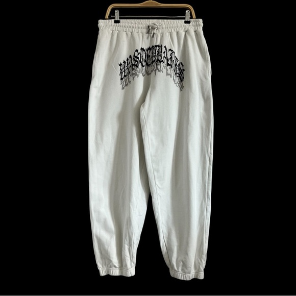 Waisted Paris Other - Wasted Paris Guardian Joggers FW23 Off White Gothic Graphic Sweatpants